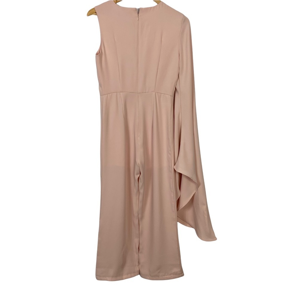 Few Moda NY one shoulder Jumpsuit Wedding Dress Party Night out Dress Medium - Picture 6 of 11